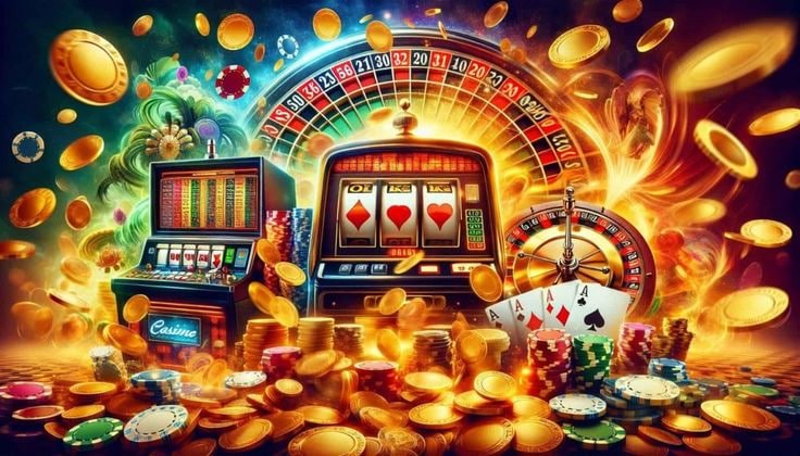 Layar bonus dan kemenangan dalam Diamond Empire