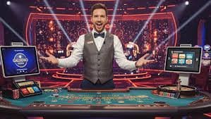Studio live blackjack dengan host profesional di slot95